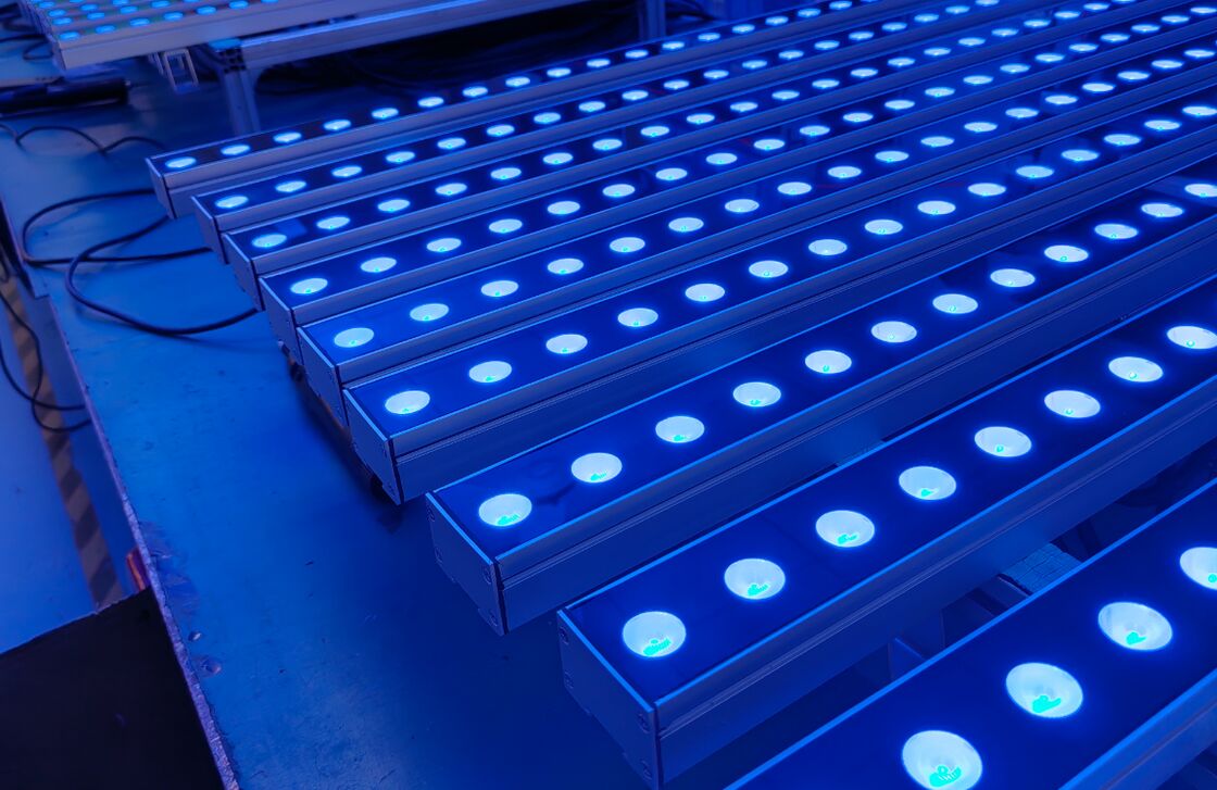 18-48 Вт светодиодные стеновые лампы для стиральной машины с включенным или выключенным режимом управления DMX512 Подходит для температуры работы от -10 до 40 °C