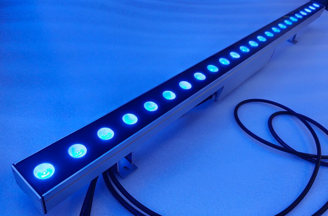 20 градусов на 60 градусов светодиодные светильники для стеновых стиральных машин, оснащенные режимом управления включением или выключением DMX512 и цветовой температурой, регулируемой от 2700K до 6500K